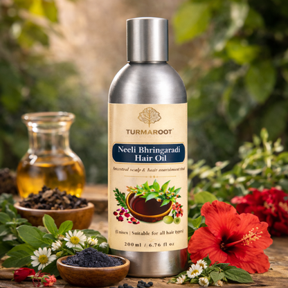 Neeli Bhringaradi Hair Oil - Scalp & Hair Nourishment Ritual
