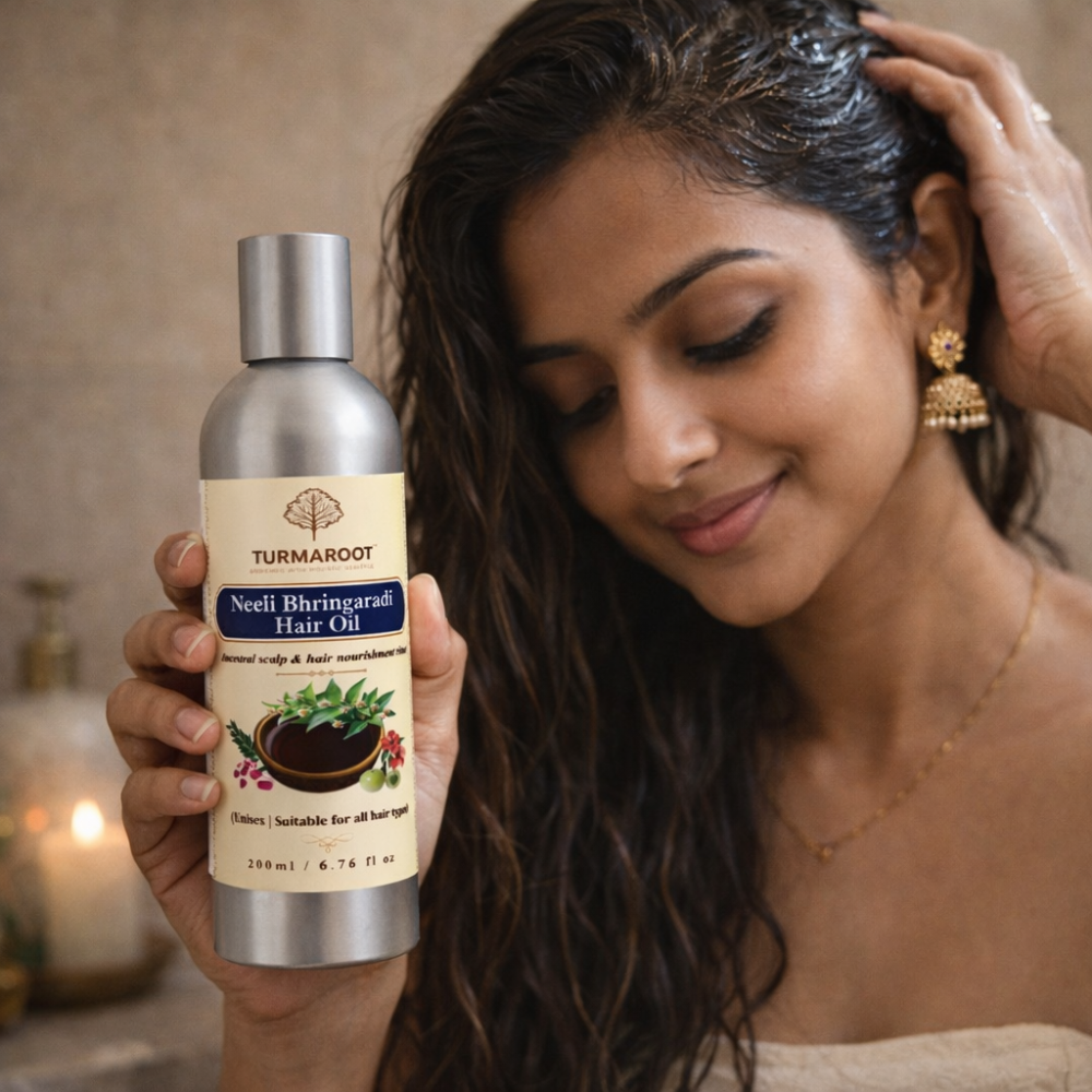 Neeli Bhringaradi Hair Oil - Scalp & Hair Nourishment Ritual
