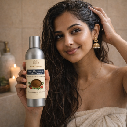 Neeli Bhringaradi Hair Cleanser - Scalp & Hair Nourishment Ritual