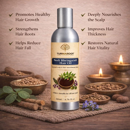Neeli Bhringaradi Hair Oil - Scalp & Hair Nourishment Ritual