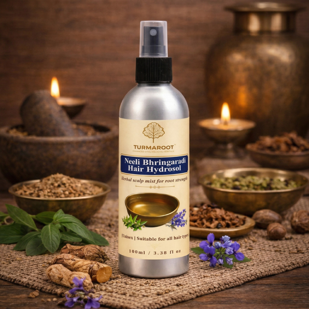 Neeli Bhringaradi Hair Hydrosol Spray - Premium Ayurvedic Botanical Scalp Mist