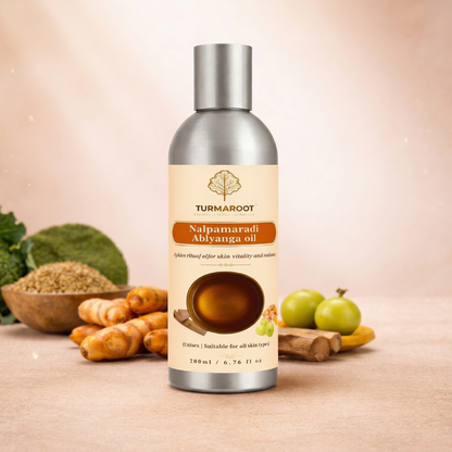 Nalpamaradi Abhyanga Oil - Classical Ayurvedic Herbal Body Oil
